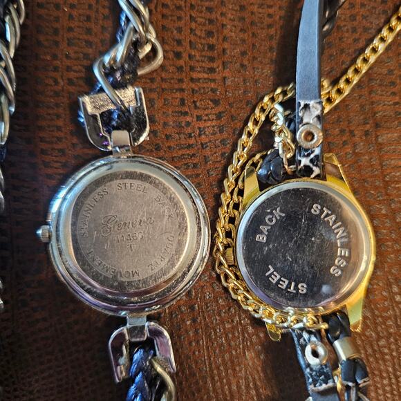 4 GENEVA WATCHES Bundle Lot Women's As Is DIY Craft Project Steampunk Bling - Picture 8 of 10